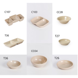 Chén chấm nhựa melamine màu nâu nhiều kiểu