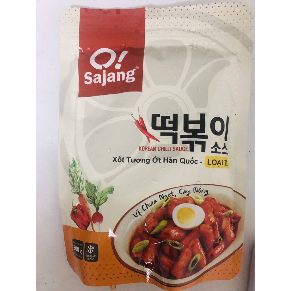 500g sốt tương ớt nấu tokbokki số 2 vị chua ngọt cay nồng