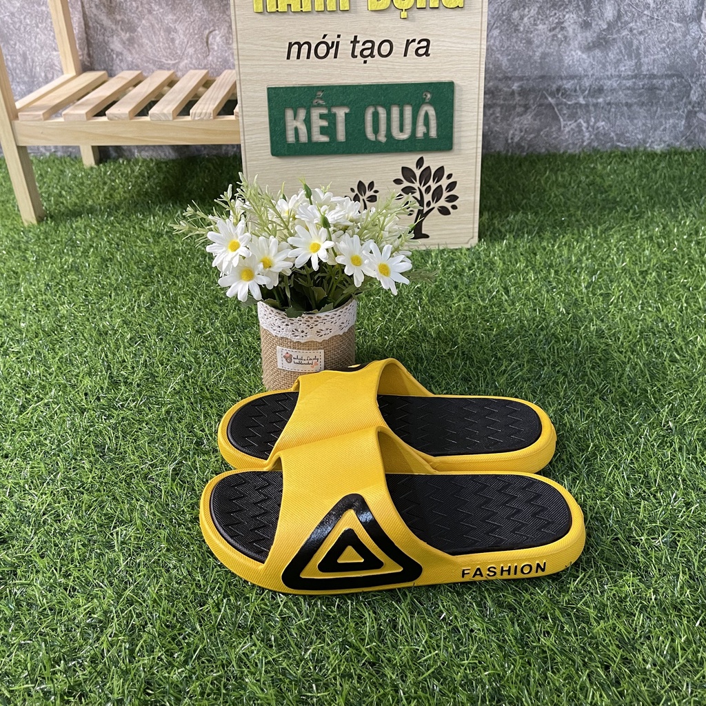 Dép Nam Nữ đi trong nhà thời trang unisex chất cao su siêu bền, êm chân không ngấm nước.