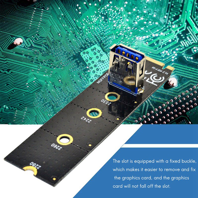 Card Đồ Họa Mở Rộng M.2 Sang Pci-E X16 Ngff + Pcie 1x Sang 16x 6pin Cho Btc Mini | BigBuy360 - bigbuy360.vn