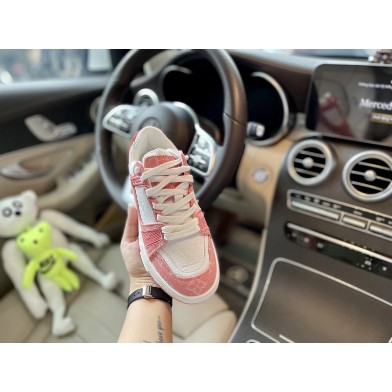 GIÀY LV HỒNG TRẮNG LAI AU CAO CẤP