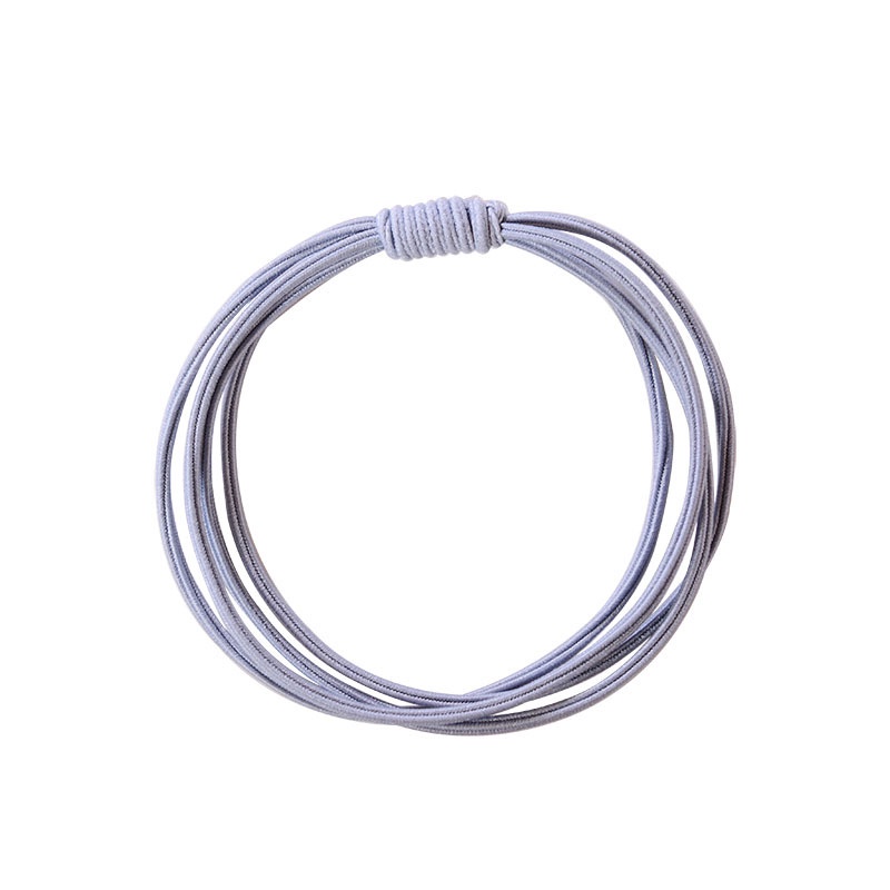 Thun cột tóc mẫu trơn 4 sợi co giãn, chun cột tóc đơn giản dành cho bạn nữ
