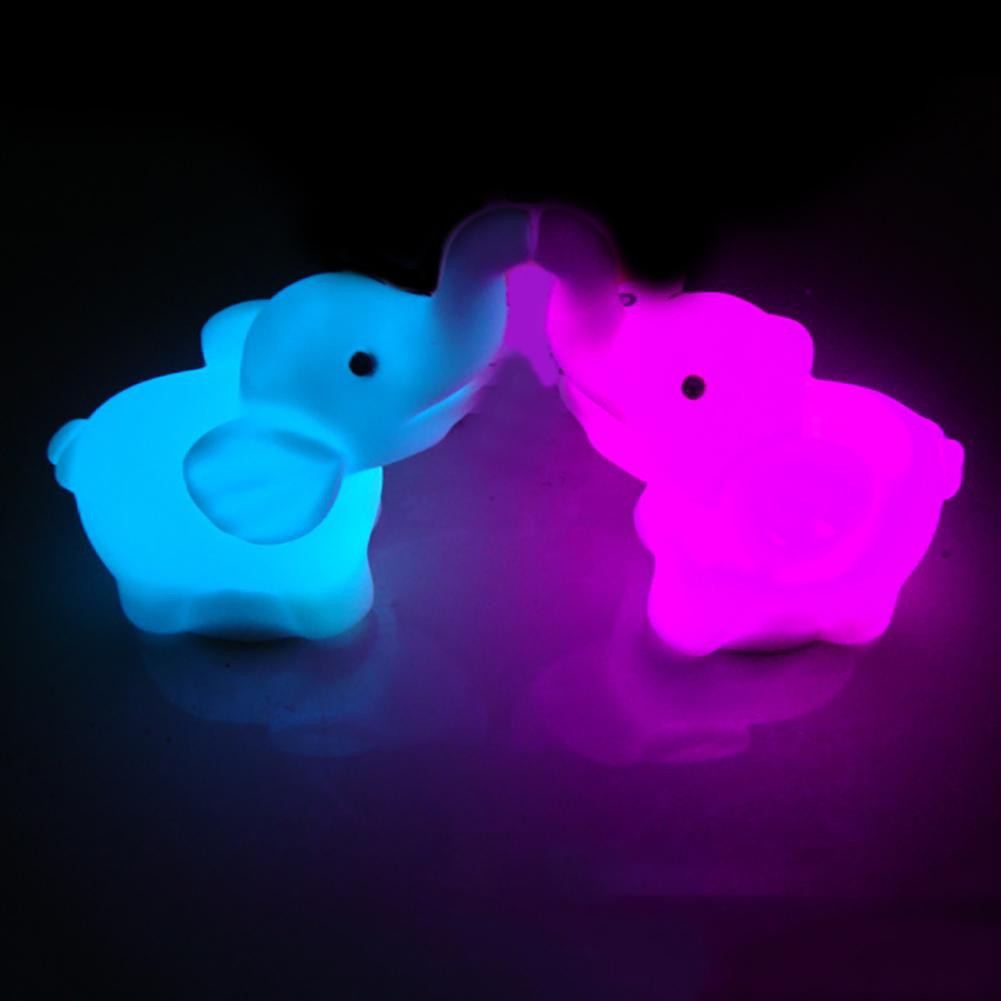 Hàng Đầu❀Đèn Ngủ LED 7 Màu Hình Chú Voi Dễ Thương