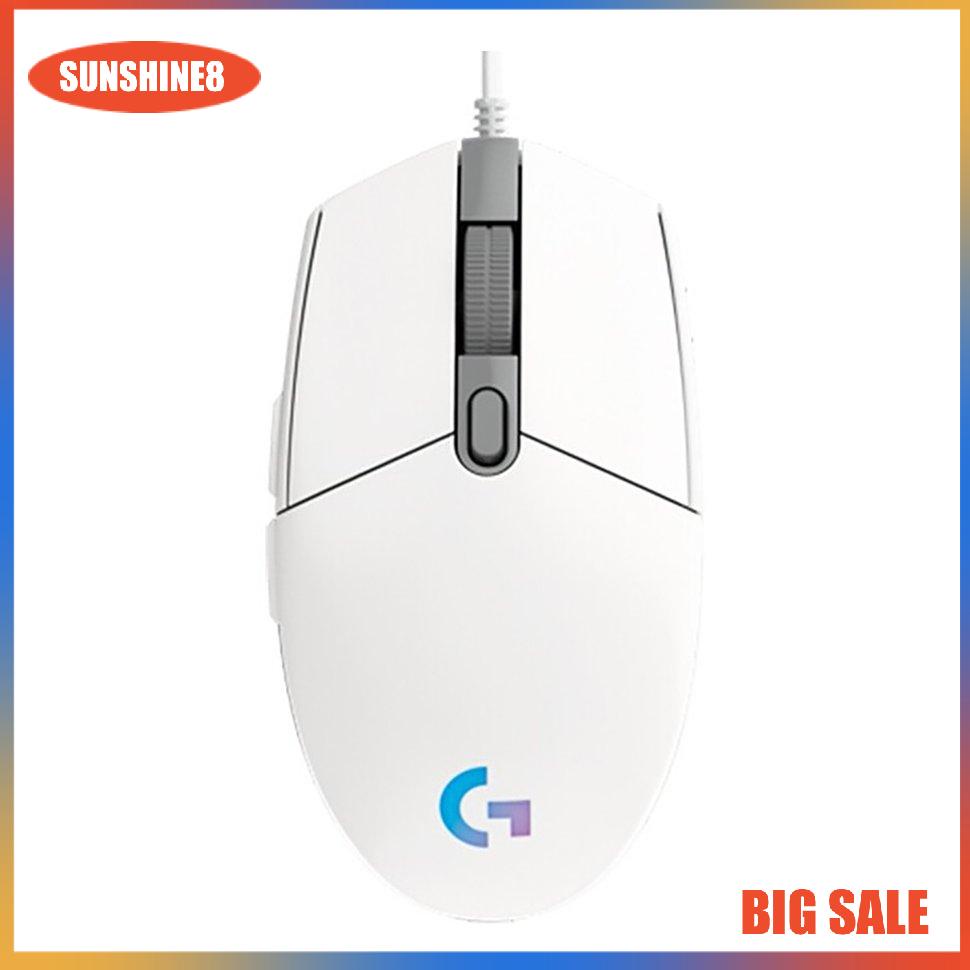 【SUN】G102 Mouse Mechanica Side Button Glare Optical 8000DPI Backlit Corded Mouse