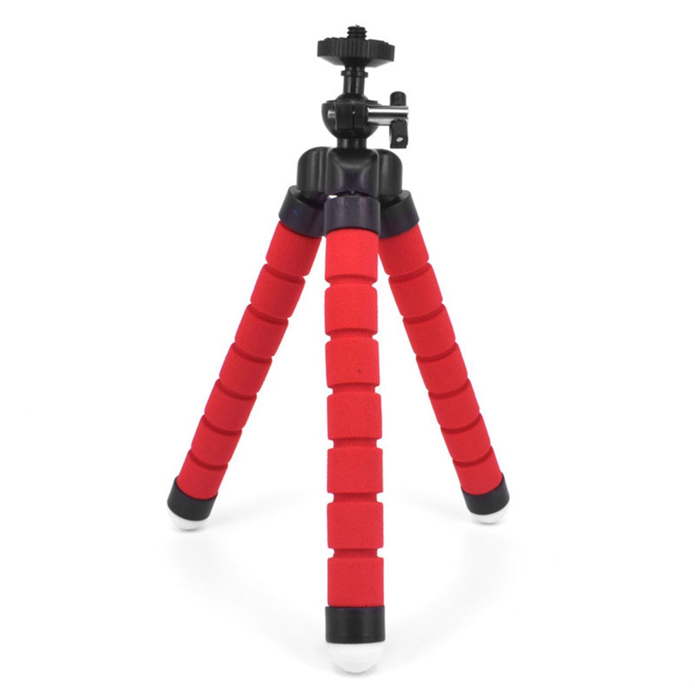 Linh hoạt Sponge Octopus Mini Tripod Với từ xa không dây Shutter Đối với iPhone nhỏ Máy ảnh Tripod Điện thoại Chủ kẹp đứng