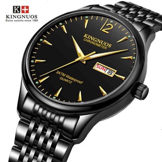 ĐỒNG HỒ NAM KINGNUOS 1859 DÂY THÉP ĐÚC THỜI TRANG NAM TÍNH