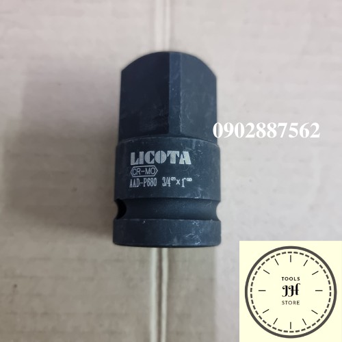 đầu tuýp chuyển 1/2 3/4 1''in LICOTA thép đen CR-MO cao cấp taiwan