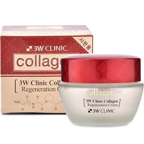 Kem dưỡng trắng da chống lão hóa 3W Clinic Collagen Regeneration Cream Hàn Quốc 60ml