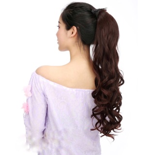 Cột tóc giả xoăn sóng 60cm