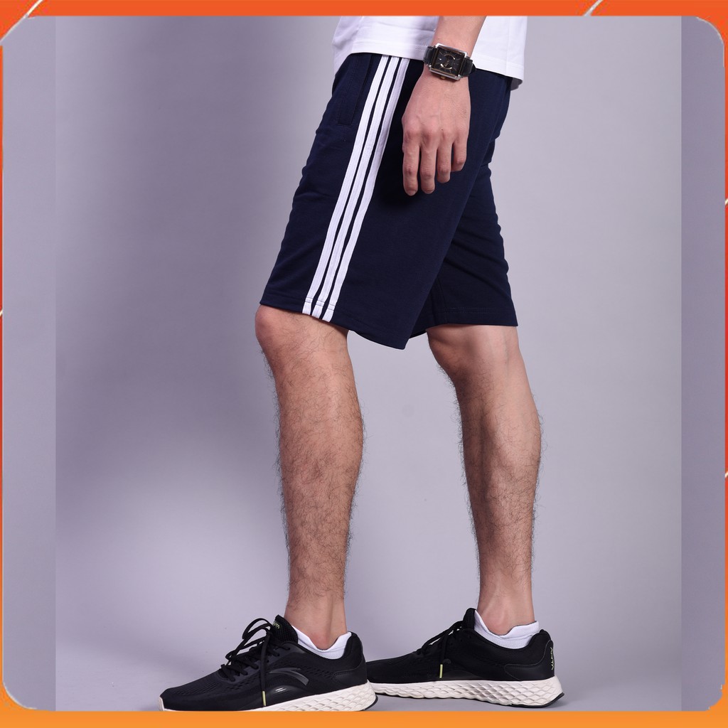 BST Quần Đùi Nam 3 Sọc, Chất Nỉ Da Cá Phong Cách Thể Thao | BigBuy360 - bigbuy360.vn