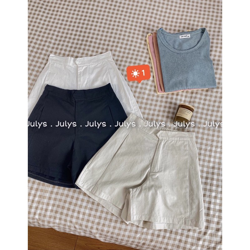 Quần short thô ống rộng lưng chun 9153 (ảnh thật shop chụp kèm video)
