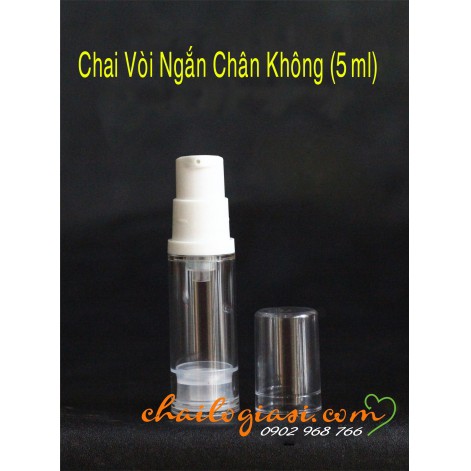 COMBO 10 CHAI VÒI NGẮN CHÂN KHÔNG (5ml)