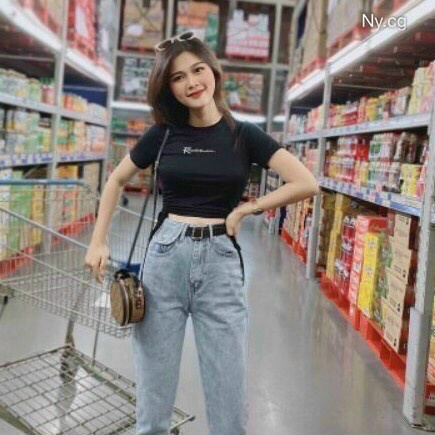 Áo Borip Croptop Ngắn Tay Cổ Tròn In Chữ Phối Dây Rút Hai Bên Hông Dễ Thương  TTSA1535