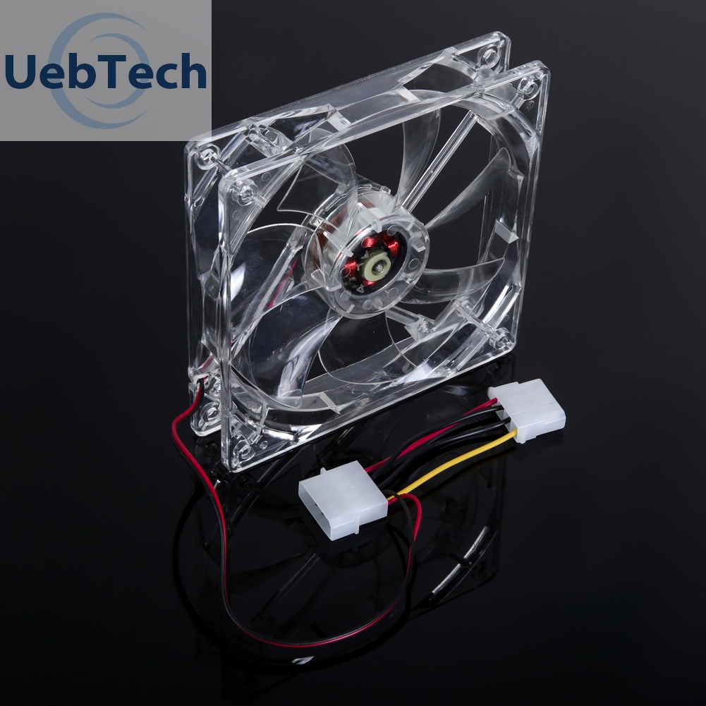 Quạt tản nhiệt CPU máy tính 120mm có 4 đèn LED 12cm