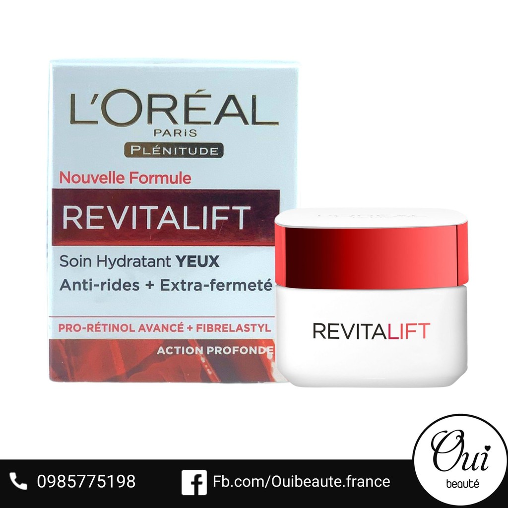 Kem mắt chống nhăn L'oreal revitalift Soin hydratant yeux 15ml Ouibeaute