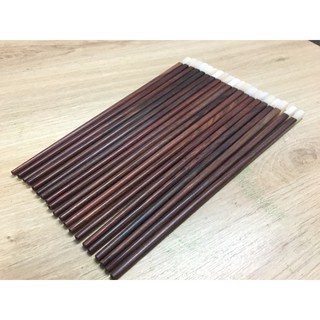 Đũa ăn gỗ trắc đỏ đầu vuông gắn ốc cao cấp
