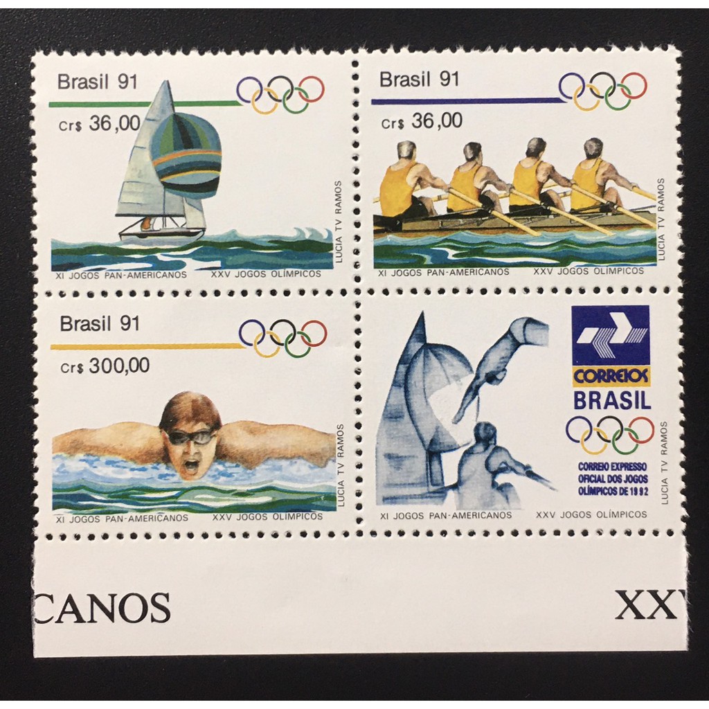 [16672] Bộ tem K4 BRAZIL 1991 MNH OLYMPICS.