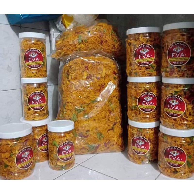 Khô Gà Lá Chanh Cay Ngon hủ 400g 100k NSX & HSD dưới đáy hủ | BigBuy360 - bigbuy360.vn