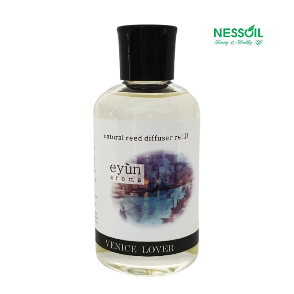 Tinh dầu Refill (thay thế, bổ sung), hương Venice Lover 180ml, dùng cắm que khuếch tán, rót vào bộ cắm đã cạn tinh dầu