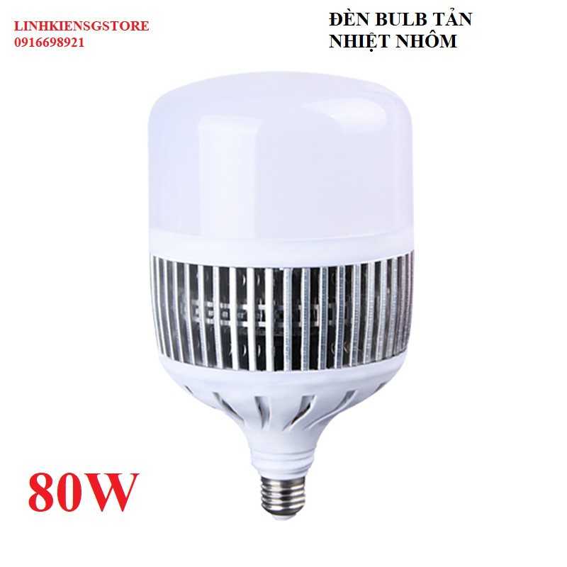 Đèn Led Bulb POWER 80w , CHUÔI đui E-27, tản nhiệt NHÔM đèn chụp ảnh, soft box để cho chất lượng ánh sáng tốt nhất