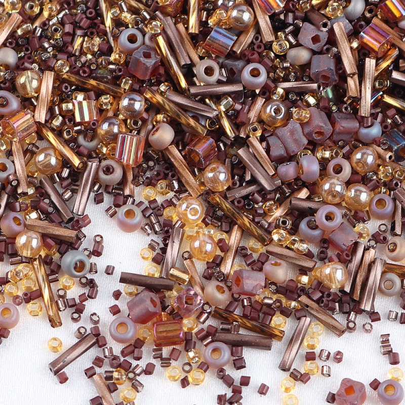 Túi 10g / Gói 32 Hạt Thủy Tinh Pha Lê Nhiều Màu Sắc Dùng Làm Trang Sức Thủ Công