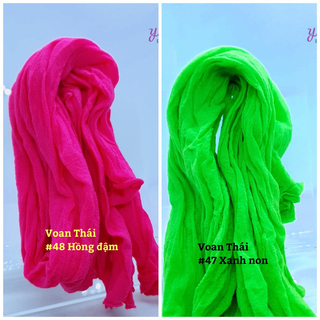 Vải voan Thái giá rẻ  làm hoa vải voan - giá 1 sợi