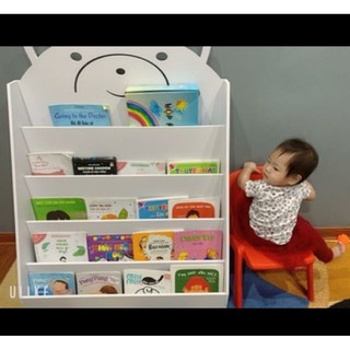 Kệ Sách Gấu Cho Bé (PVC formex) full bộ kèm vít bắt siêu chắc  (3 kích cỡ)