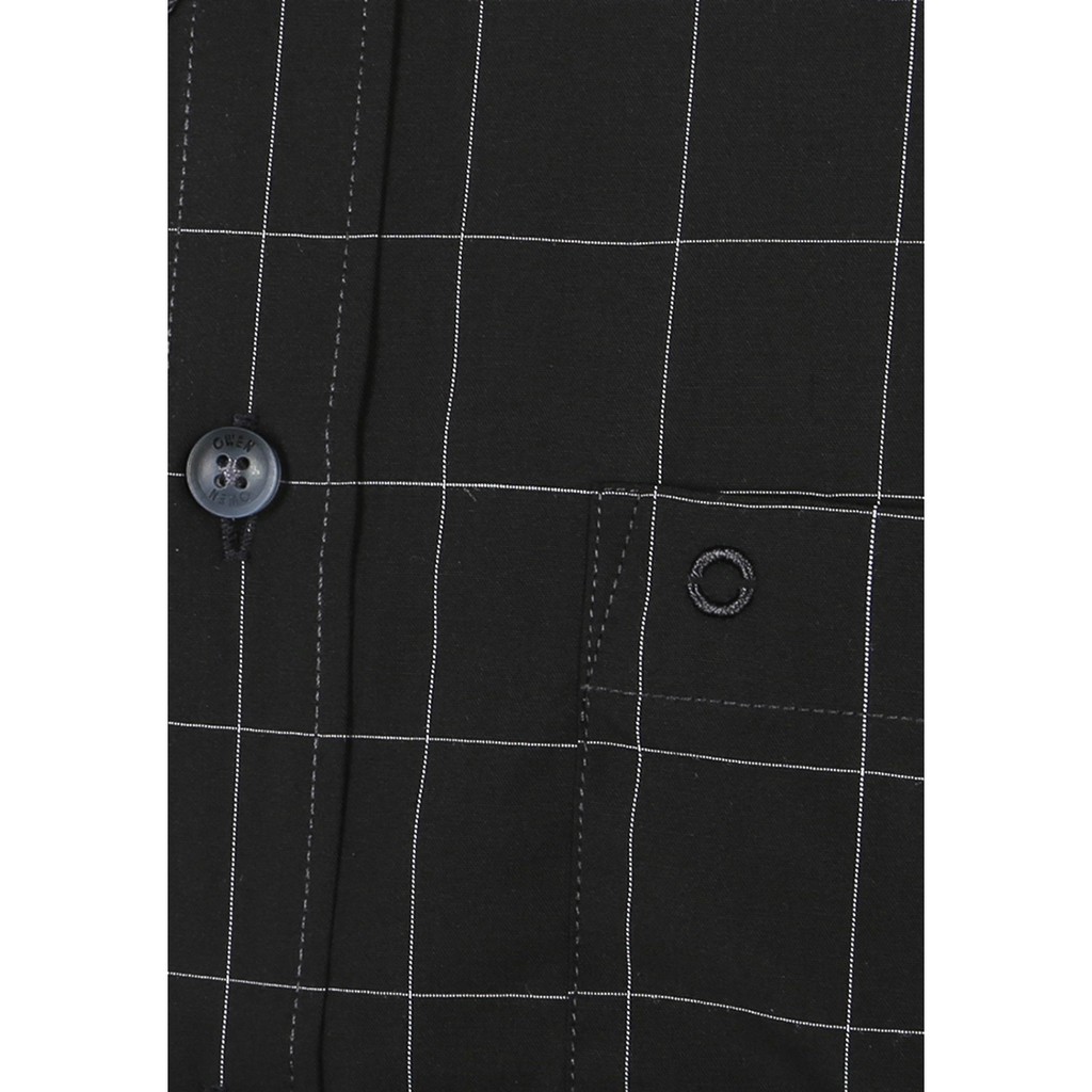 Áo sơmi nam dài tay Owen chất Bamboo dáng Slimfit màu đen - AS91296DT