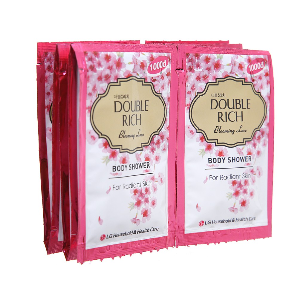 Sữa tắm hoa anh đào Double Rich Blooming Love 7g (12 gói/dây)