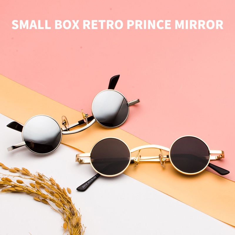 Kính Mát Gọng Tròn Nhỏ Phân Cực Phong Cách Hippy Cổ Điển Cho Nam Và Nữ JP5