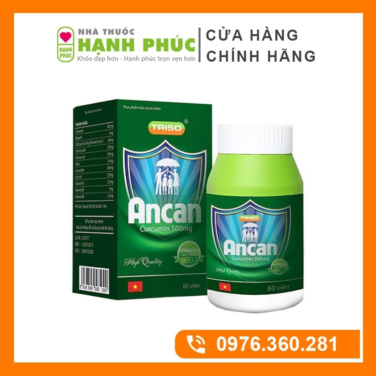 ANCAN - Tiêu Diệt Gốc Tự Do, Tăng Sức Đề Kháng - Hàng Chính Hãng (Lọ 60 viên)