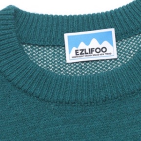 Áo Sweater dệt kim dày dặn dáng rộng in họa tiết kiểu Hàn Quốc cá tính