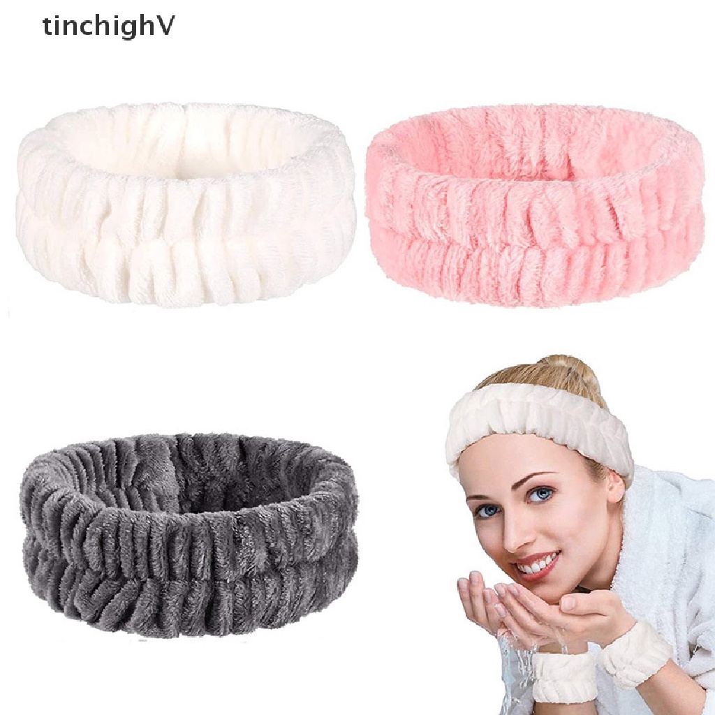 Băng Đô Vải Lông Cừu Giữ Tóc Để Rửa Mặt Cho Nữ