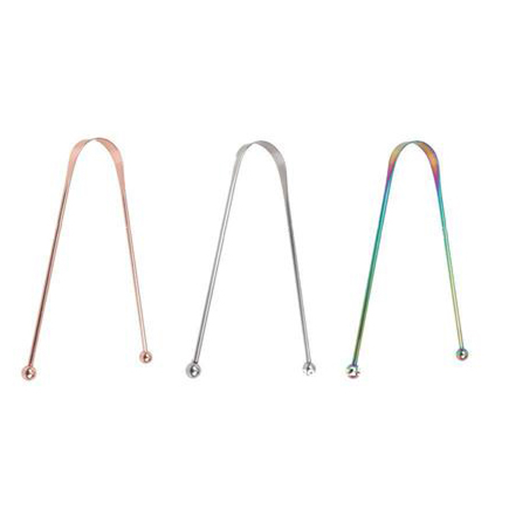 [Hàng mới về] Dụng cụ cạo lưỡi bằng thép không gỉ chăm sóc sức khỏe cho nam nữ