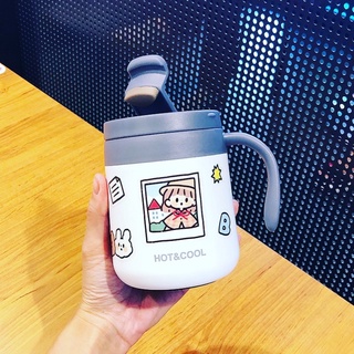 LY GIỮ NHIỆT CAO CẤP CÓ QUAI CẦM 500ML + TICKER