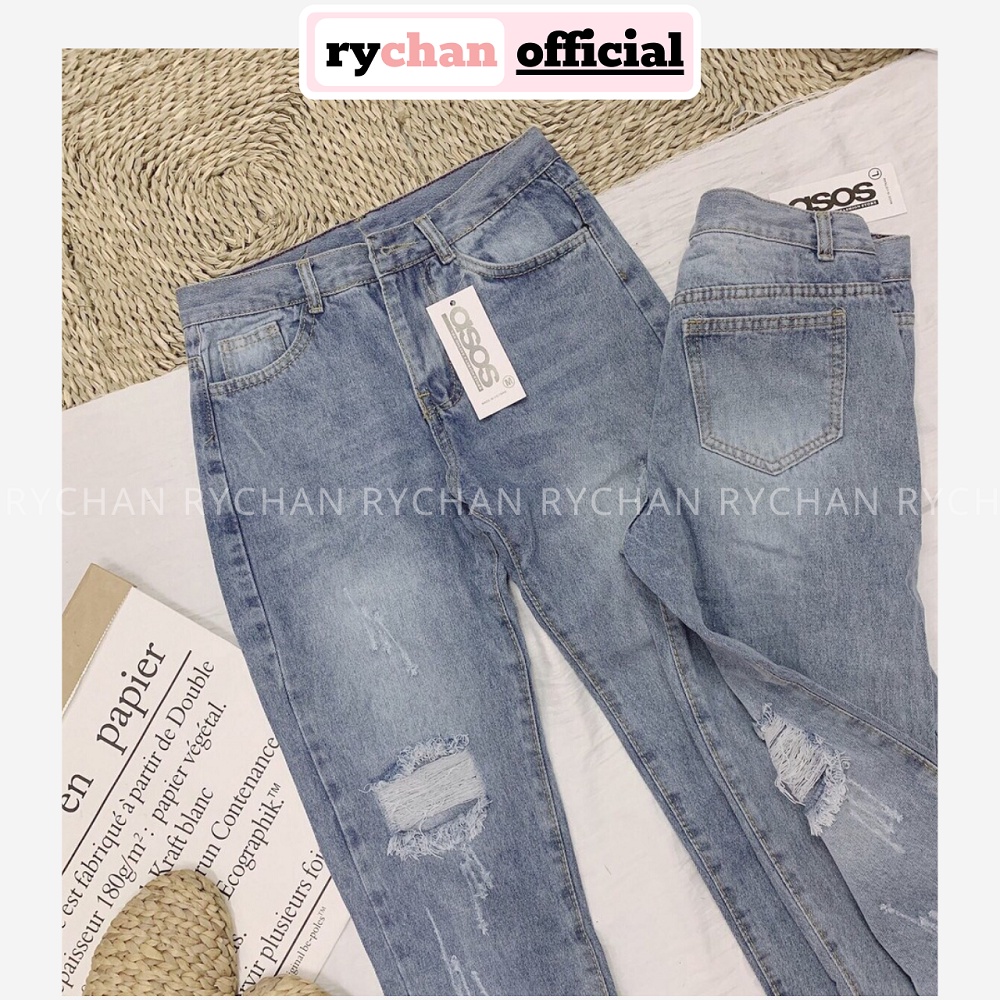 Quần Baggy Jeans Rạch Gối QB859