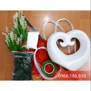 Combo 02 bộ nguyên liệu hoa pha lê