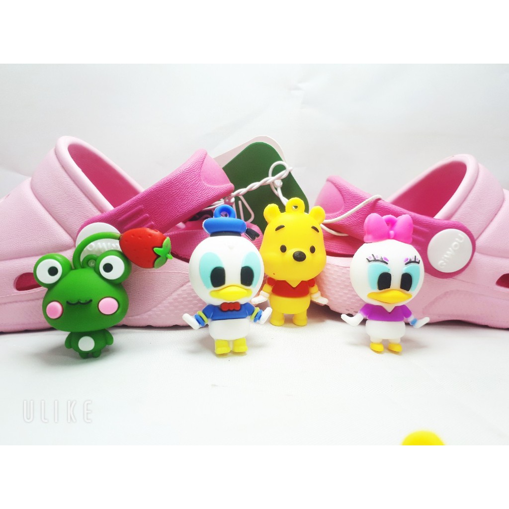 STICKER JIBBITZ gắn dép crocs, sục, dép trẻ em 4D mẫu cute loại TRUNG