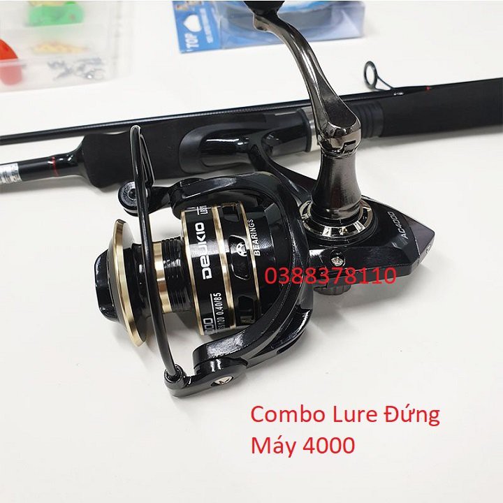 Combo Cần Câu Lure Máy Đứng, Combo Lure Đứng, Cần Câu Lure Cá Lóc