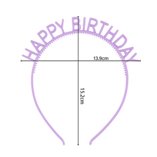 Bờm cài tóc chữ happy birthday