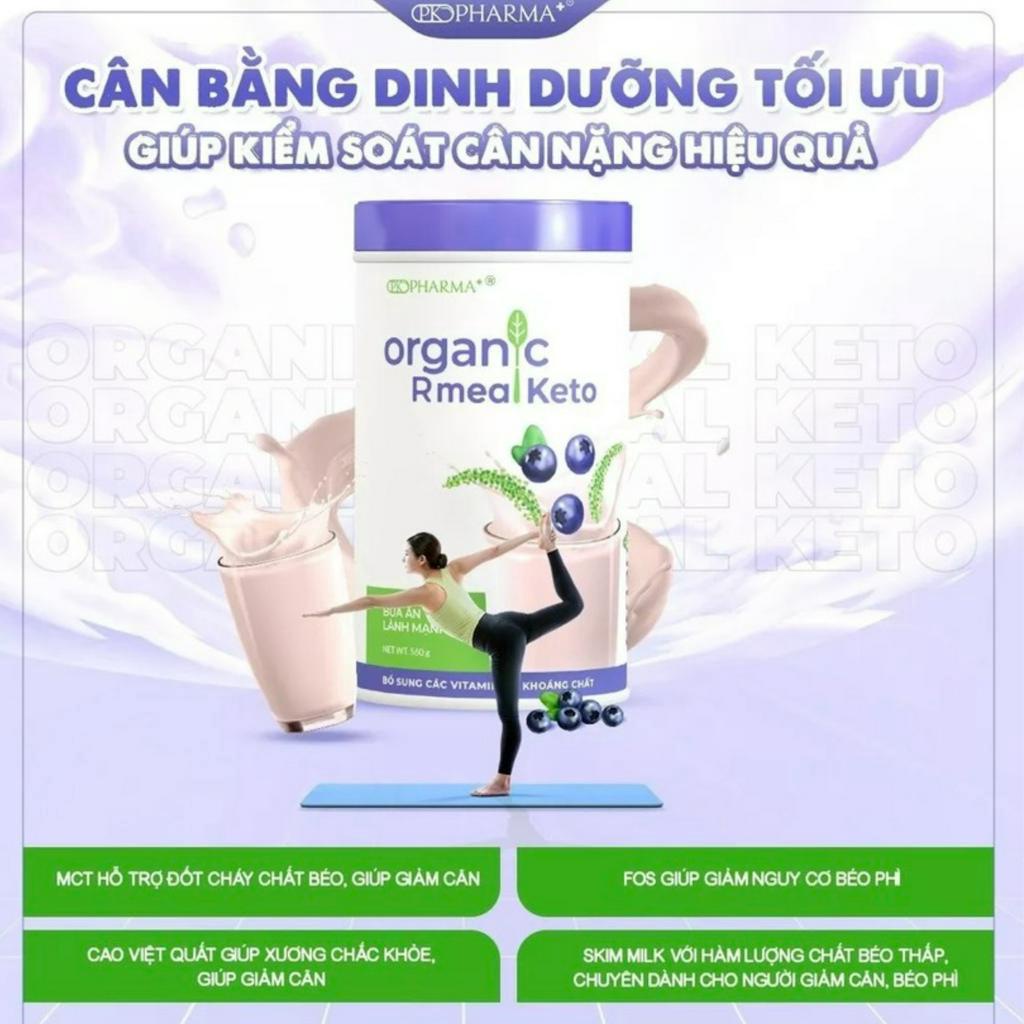 Organic Rmeal Keto Dr Lacir bữa ăn lành mạnh tăng sức đề kháng kiểm soát cân nặng bổ sung dinh dưỡng, 300g và 560g