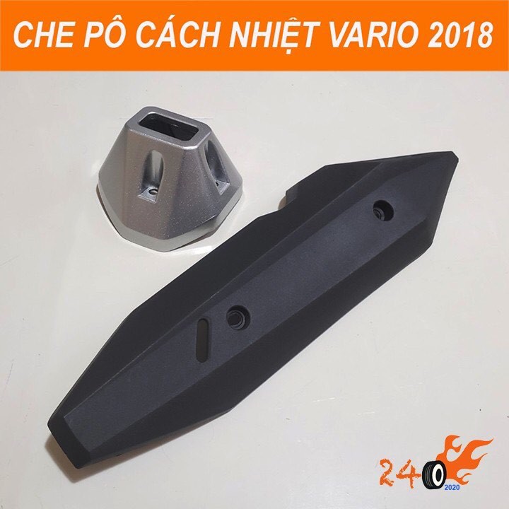 BỘ ỐP PÔ VÀ CHỤP PÔ VARIO 18 KIỂU ZIN - ĐUÔI BẠC