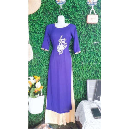 Thanh lý bộ áo dài voan xanh