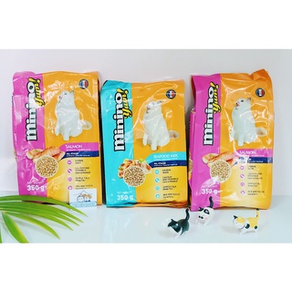 Thức ăn mèo Minino Yum 350g và 1.5kg (Hải sản + Cá hồi)