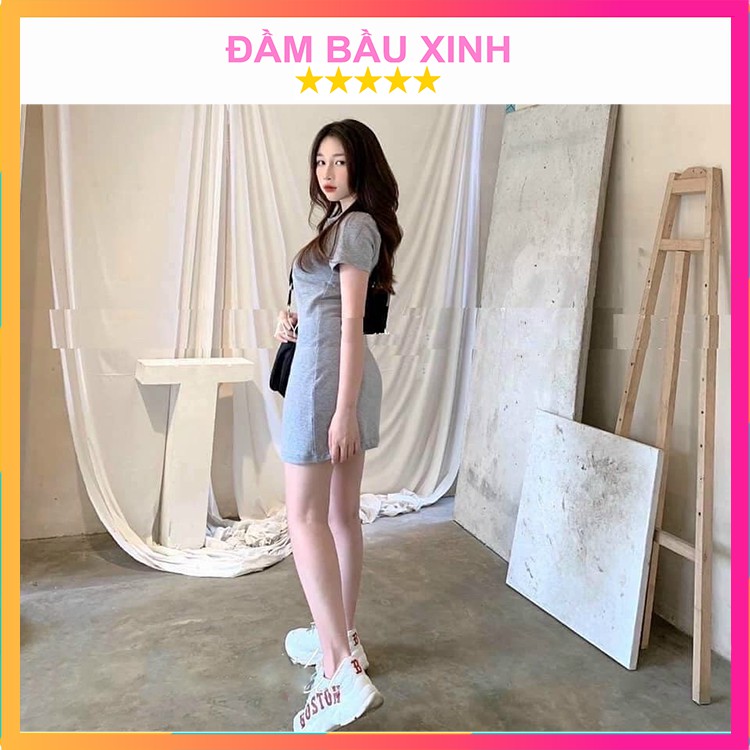 Váy Polo Trơn Pastel Nữ Đầm Cổ Sơ Mi Dáng Ôm Body Chất Thun Cộc Tay Ba Màu Ulzzang | WebRaoVat - webraovat.net.vn