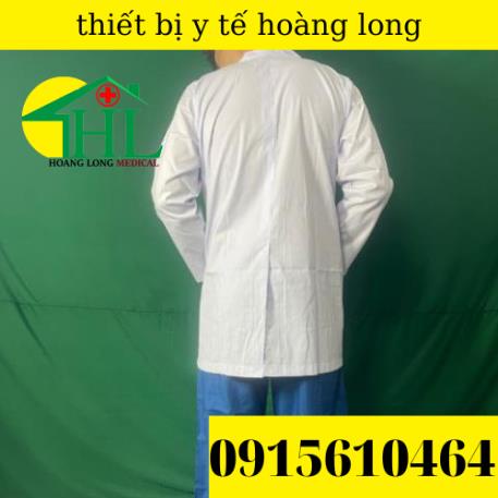 Áo Blouse bác sĩ dáng ngắn - tay dài nam các size M L XL 2XL