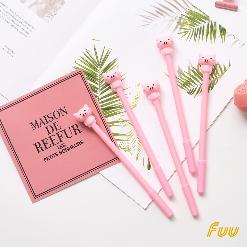 (Đọc kĩ mô tả) Bút kim lợn hồng mực đen (Giao hình ngẫu nhiên)