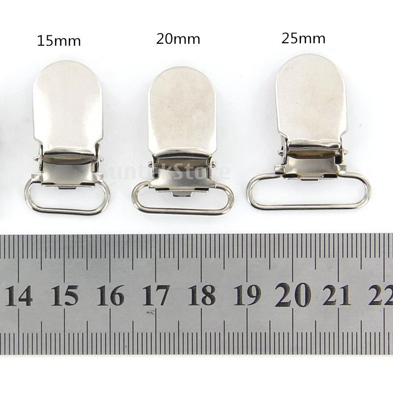 Set 10 / 20 Kẹp Kim Loại 25mm Chuyên Dụng Cho Treo Quần Áo diy