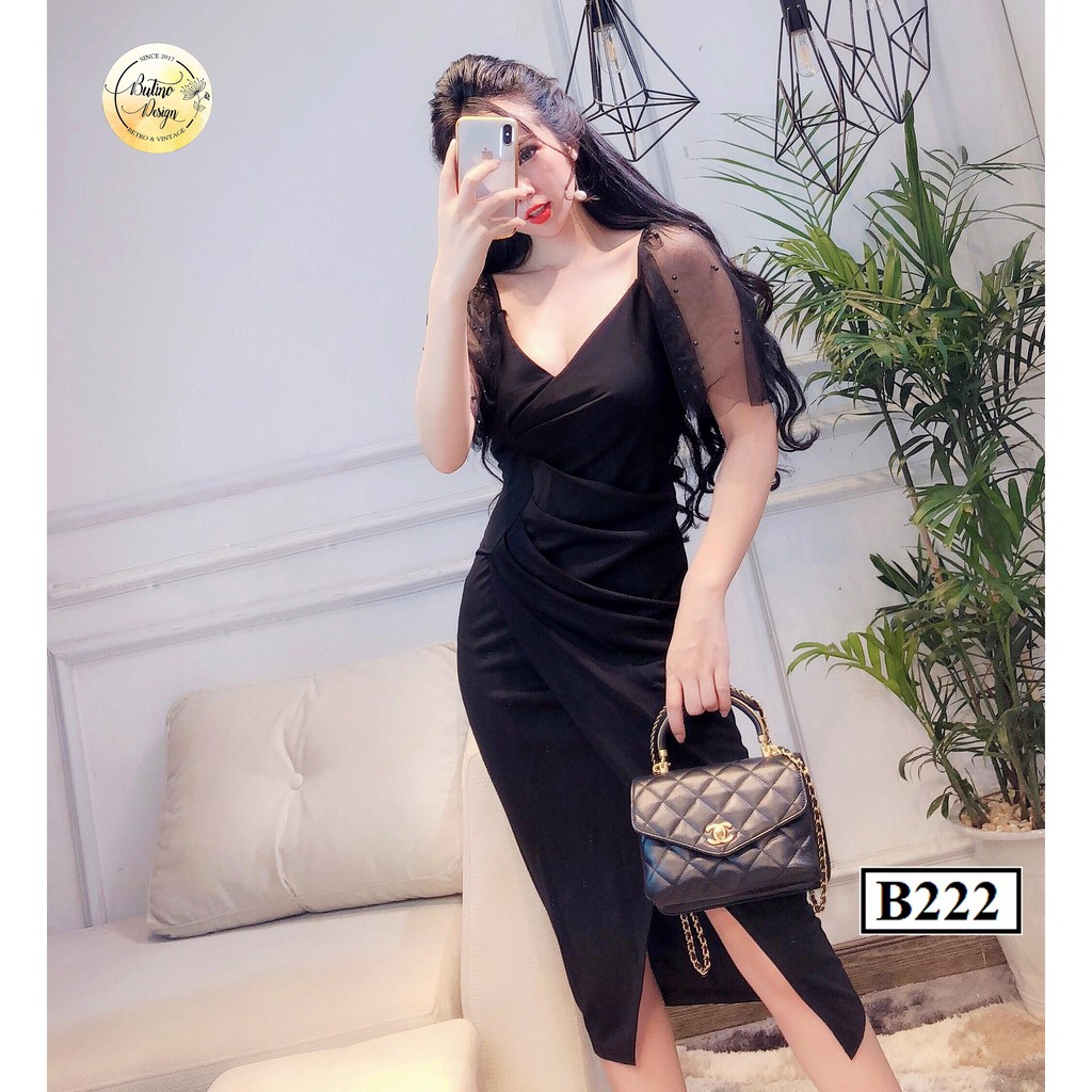 Váy đầm dự tiệc B220 Trắng BUTINO SHOP thời trang nữ hàng thiết kế Cao Cấp - 3 màu | BigBuy360 - bigbuy360.vn