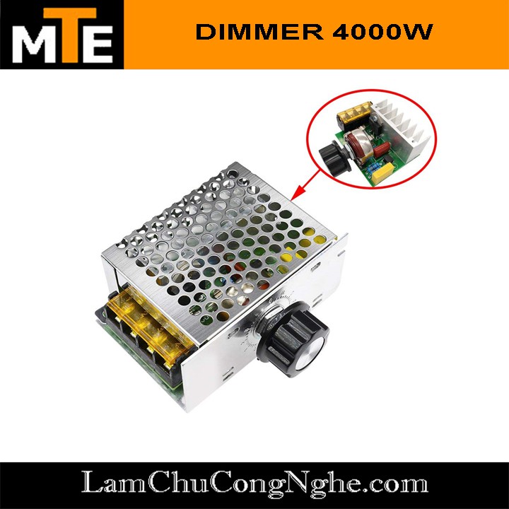 Mạch dimmer 4000W Mạch điều khiển tốc độ động cơ, độ sáng bóng đèn AC 220V